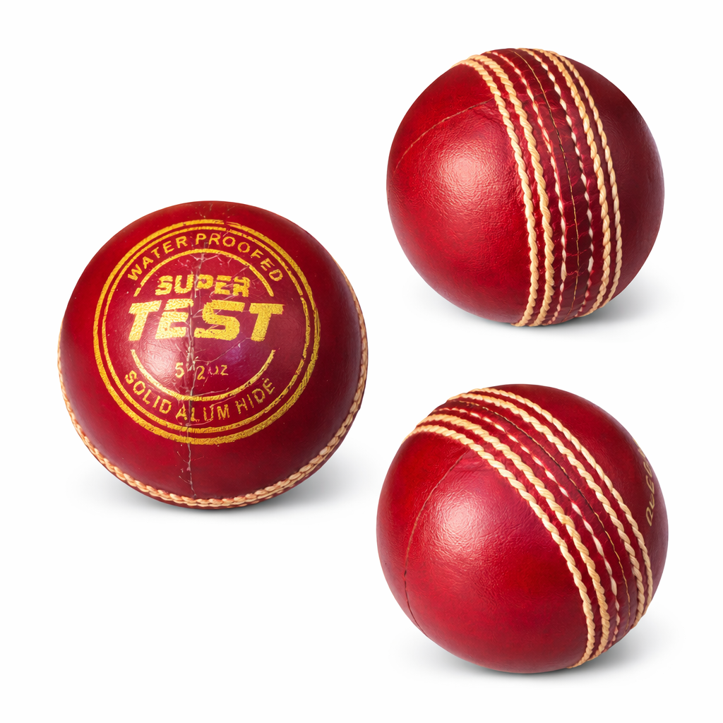 DC7 SUPER TEST RED LEATHER BALL(PACK OF 3)