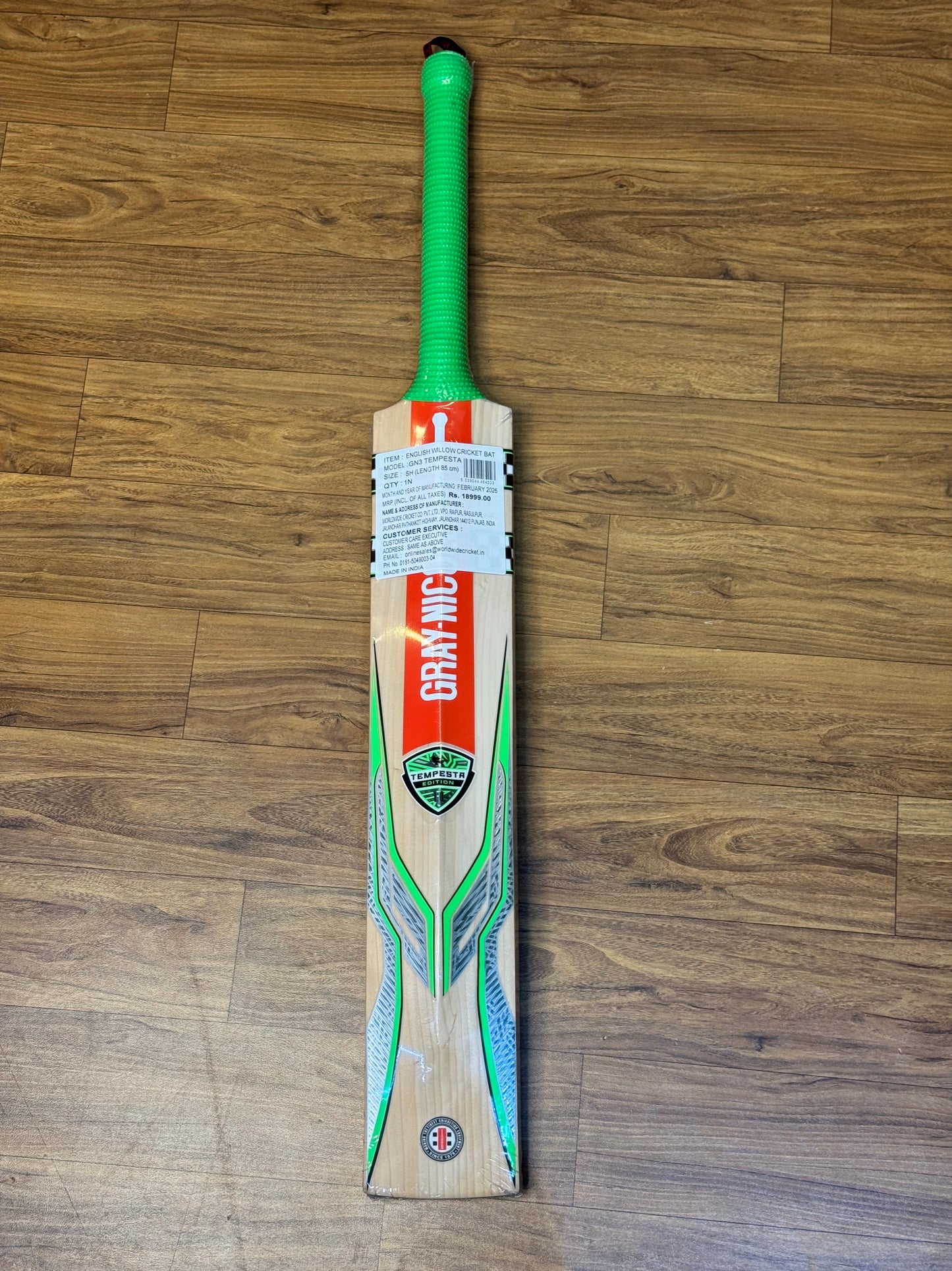 GN GN3 TEMPESTA EDITION 1.0 ENGLISH WILLOW CRICKET BAT - SH