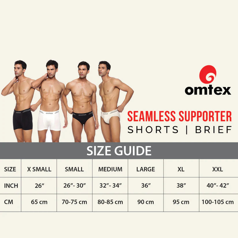 OMTEX SPORTS BRIEF SEAMLESS SUPPORTER