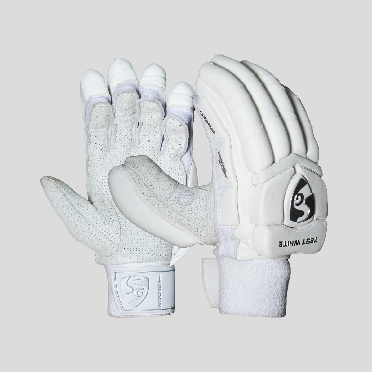SG TEST WHITE BATTING GLOVES-MENS