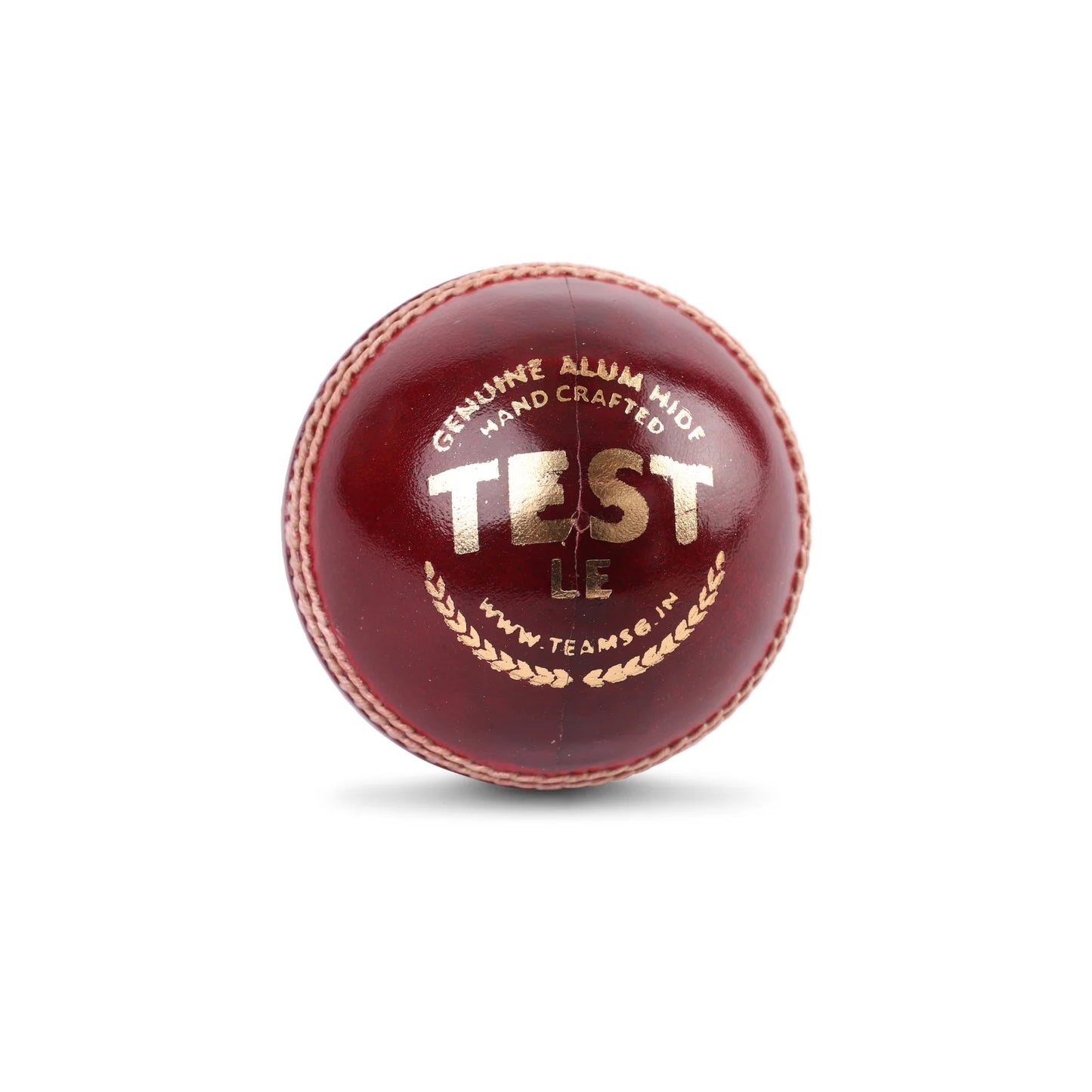 SG TEST LE RED LEATHER CRICKET BALL-ADULT