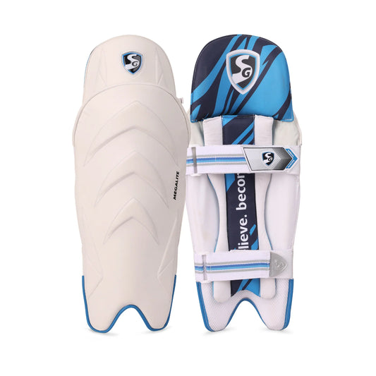 SG MEGALITE CRICKET WICKET KEEPING LEG-GUARD-ADULT