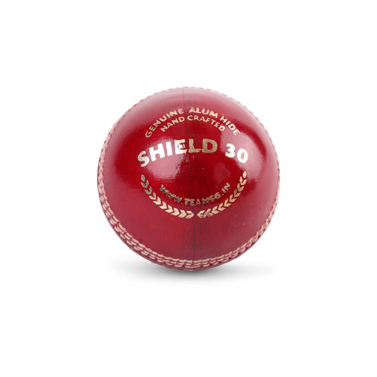 SG SHIELD 30 RED LEATHER CRICKET BALL(PACK OF 2)-ADULT