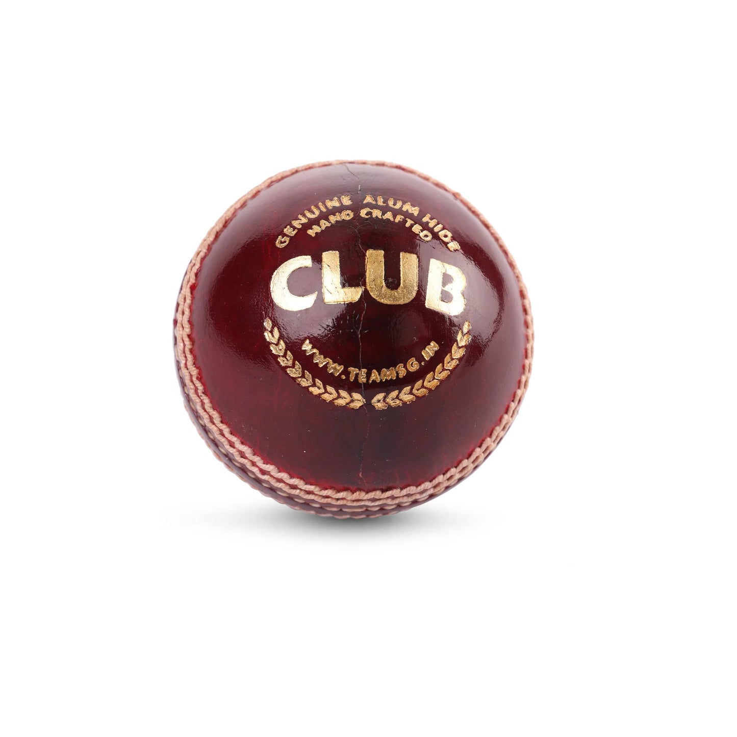 SG CLUB RED LEATHER CRICKET BALL(PACK OF 2) -ADULT