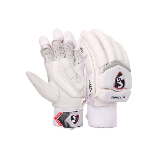 SG TEST WHITE BATTING GLOVES-MENS