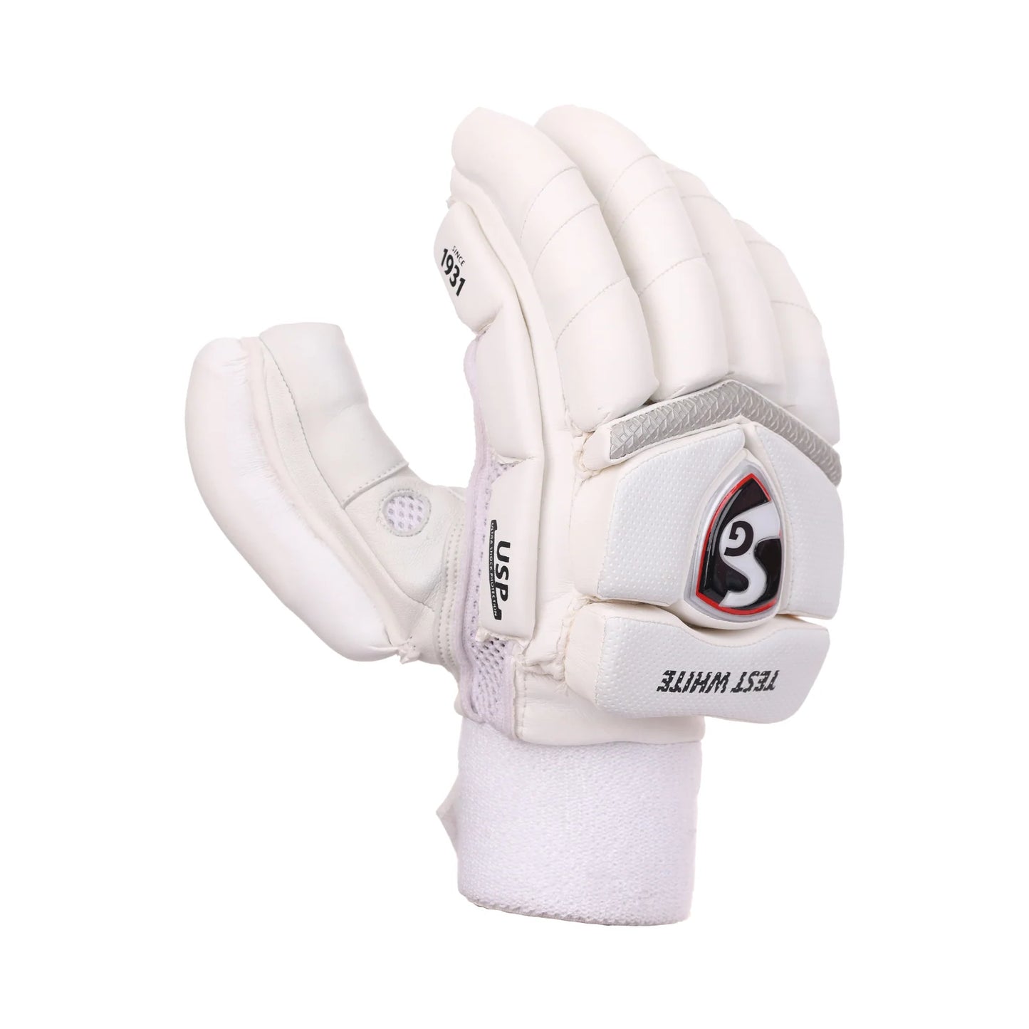 SG TEST WHITE BATTING GLOVES-MENS