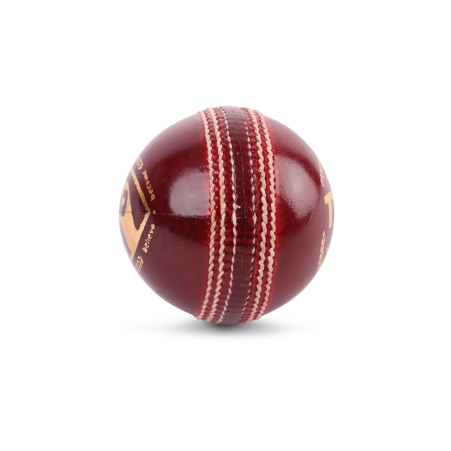 SG TEST LE RED LEATHER CRICKET BALL-ADULT