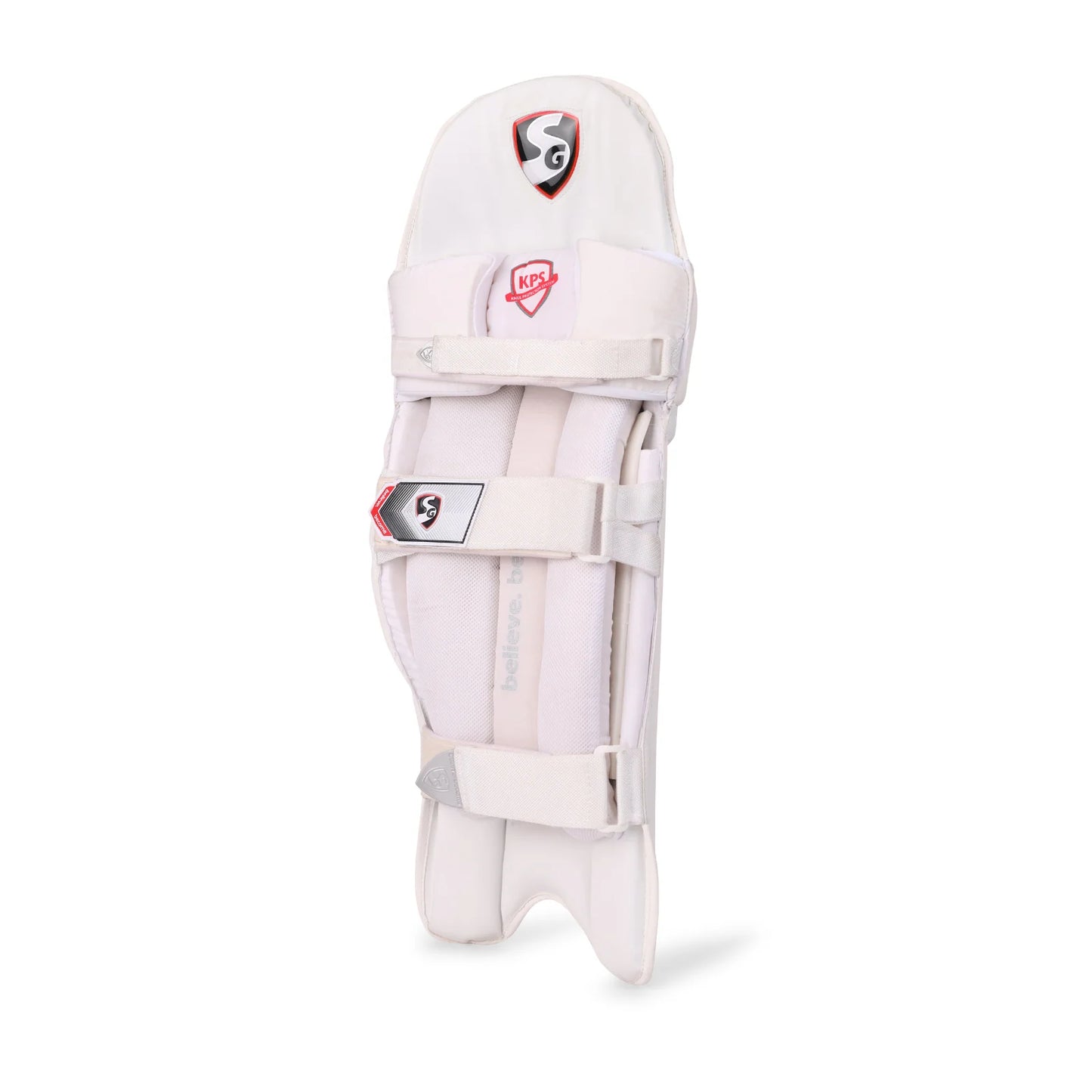 SG TEST WHITE CRICKET BATTING LEG GUARD