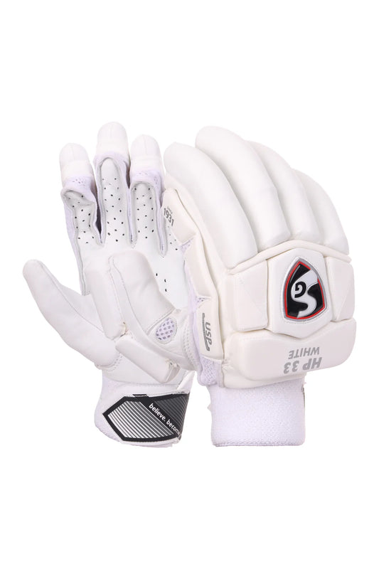 SG HP 33 WHITE BATTING GLOVE-MENS