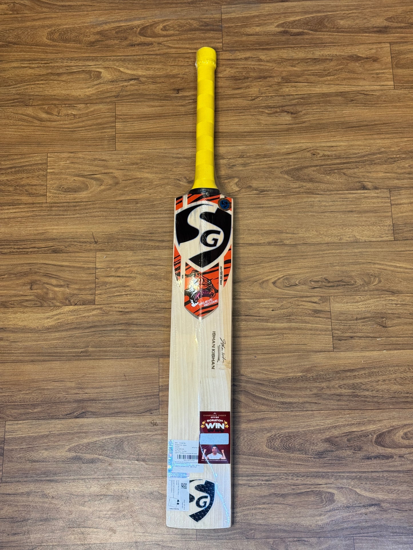 SG IK(ISHAN KISHAN) ENGLISH WILLOW CRICKET BAT-SH