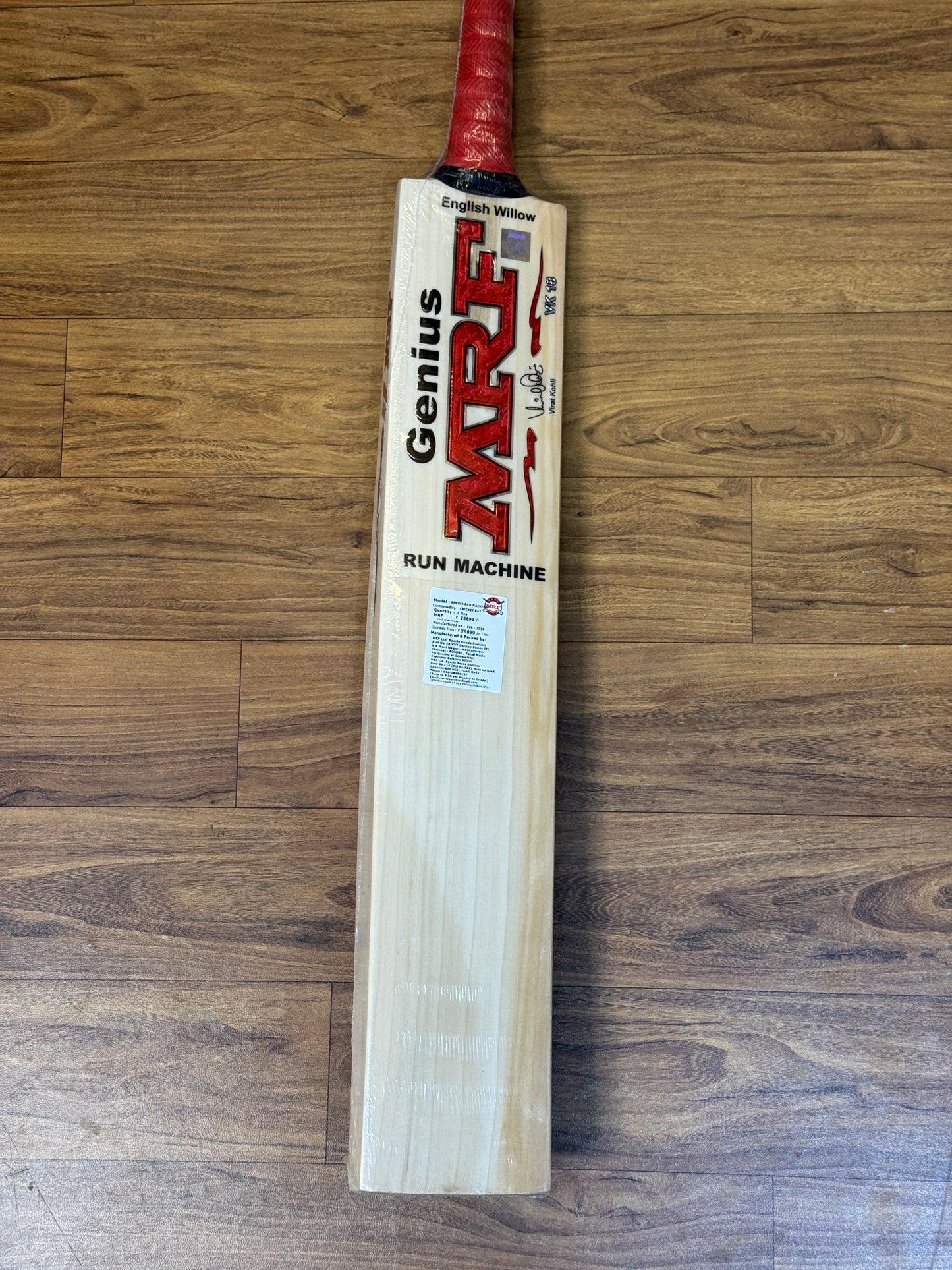 MRF GENIUS RUN MACHINE ENGLISH WILLOW CRICKET BAT - SH