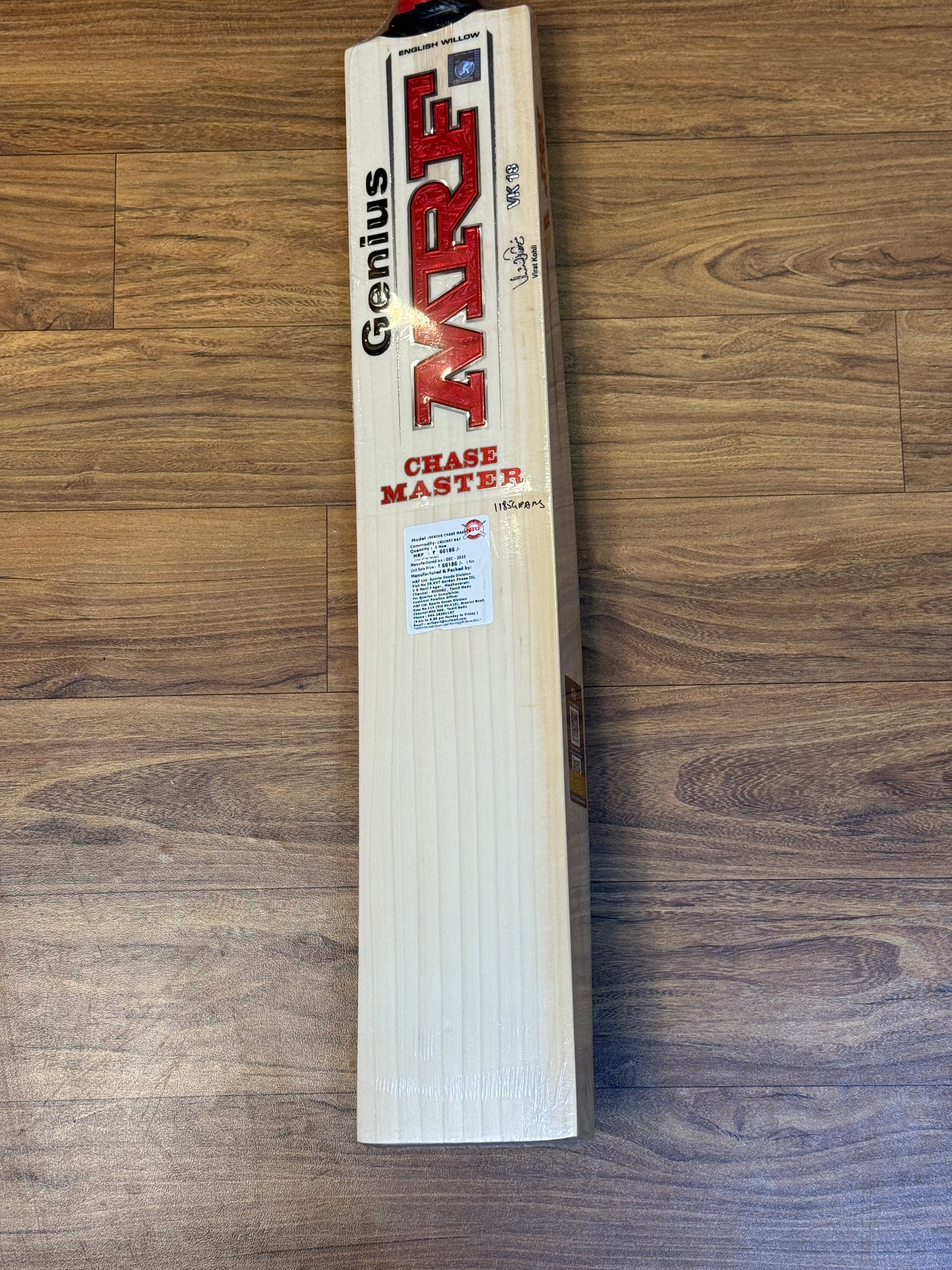 MRF GENIUS CHASE MASTER ENGLISH WILLOW CRICKET BAT-SH