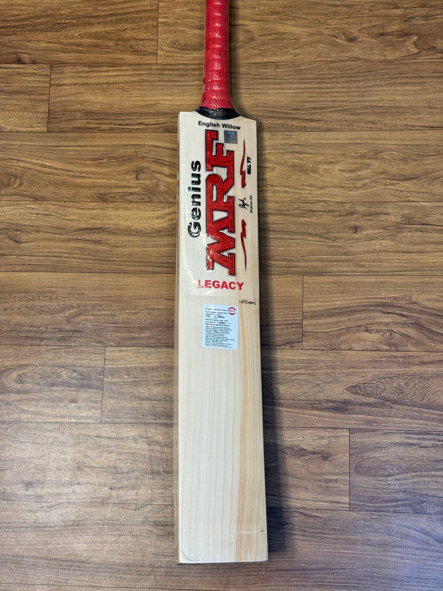 MRF GENIUS LEGACY ENGLISH WILLOW CRICKET BAT-SH