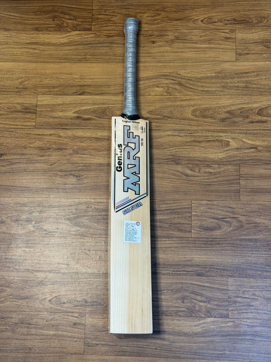 MRF GENIUS SILVER ENGLISH WILLOW CRICKET BAT - SH