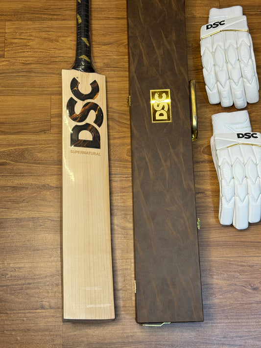 DSC SUPERNATURAL ENGLISH WILLOW CRICKET BAT(BLACK MARBLE)-SH