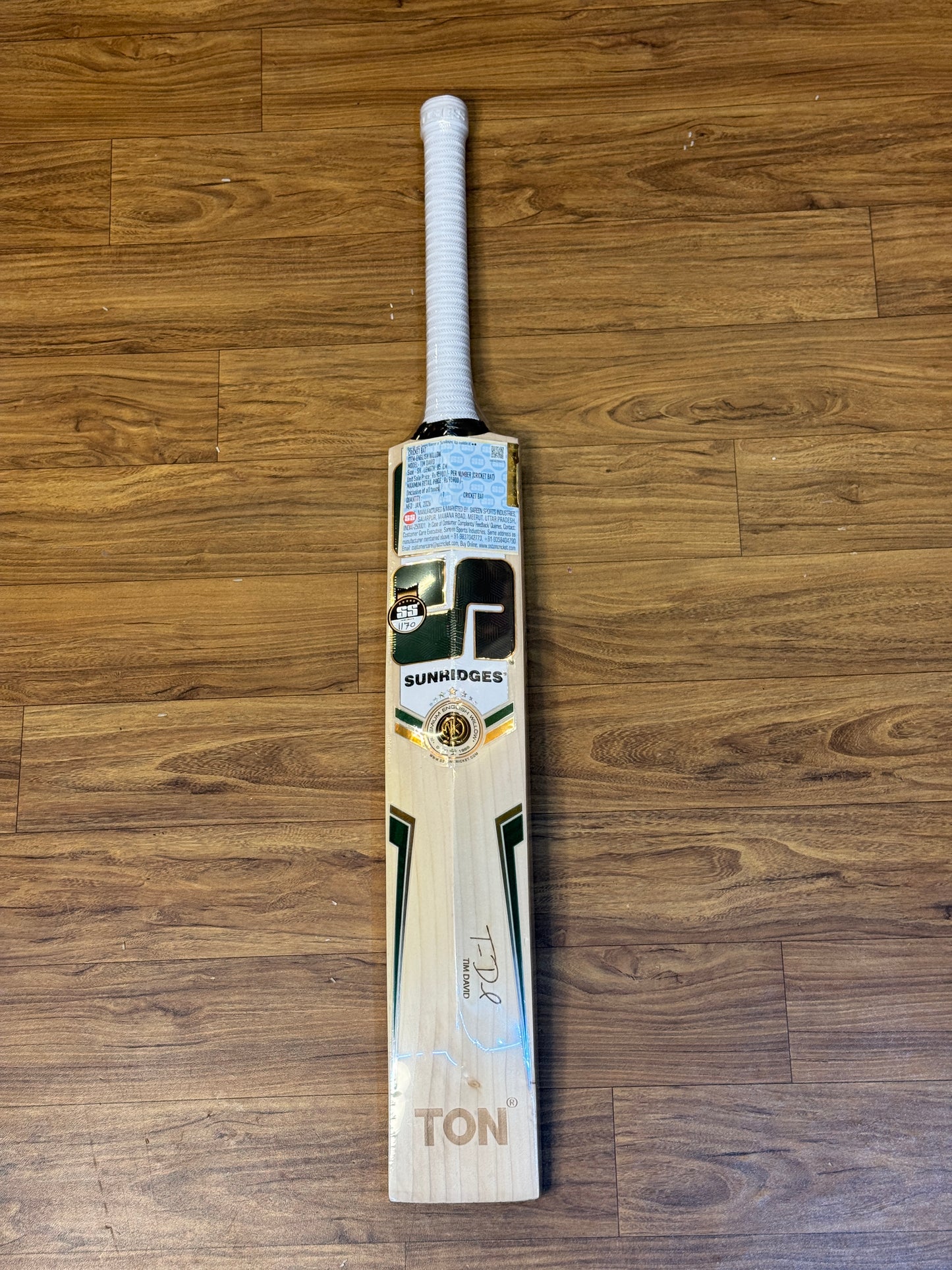 SS TIM DAVID ENGLISH WILLOW CRICKET BAT-SH