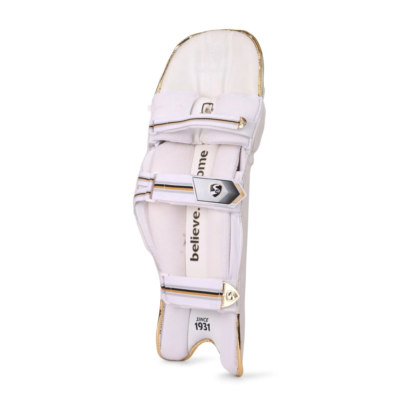 SG HILITE WHITE BATTING LEG GUARD- ADULT